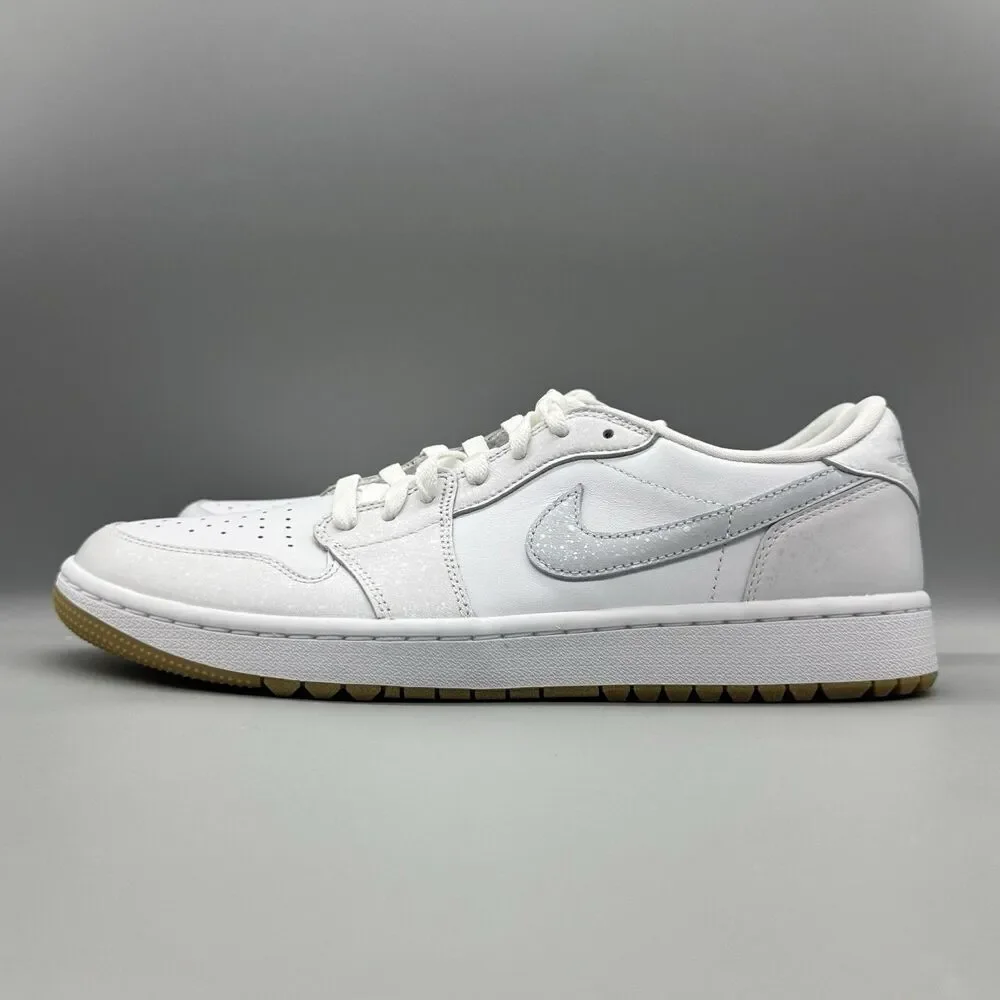 Air Jordan 1 Low G White Gum Men's Size 10.5 DD9315-111 Golf Shoes